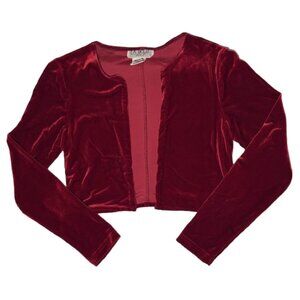 ❤️ Vintage La Belle Upcycled Red Velvet L/S Top ❤️